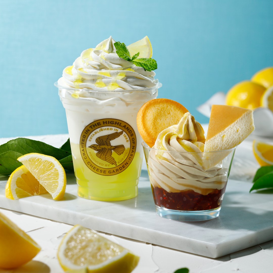 期間限定メニュー】『フロマージュドリンクレモン』『チーズケーキ