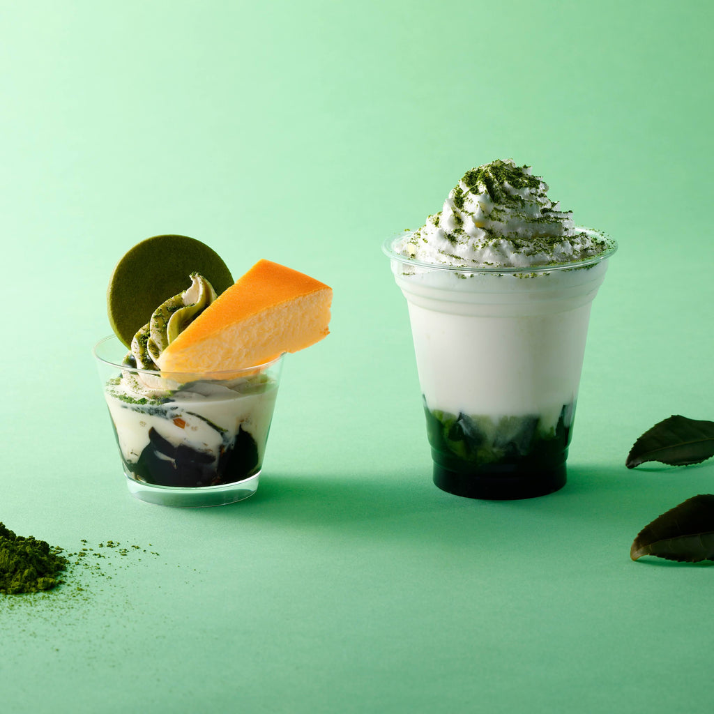 【期間限定メニュー】『フロマージュドリンク抹茶』と『チーズケーキサンデー抹茶』『生ハムとトマトのスープパスタプレート』が4/19より販売開始