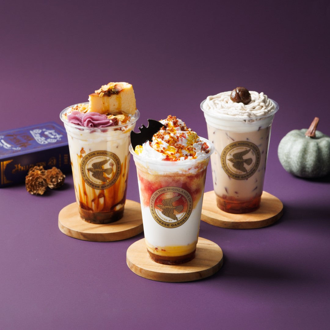 【チーズガーデン】秋の味覚「芋・栗・かぼちゃ」のチーズスイーツドリンクでハロウィン気分を盛り上げる『HAPPY CHEESE HALLOWEEN』販売決定！