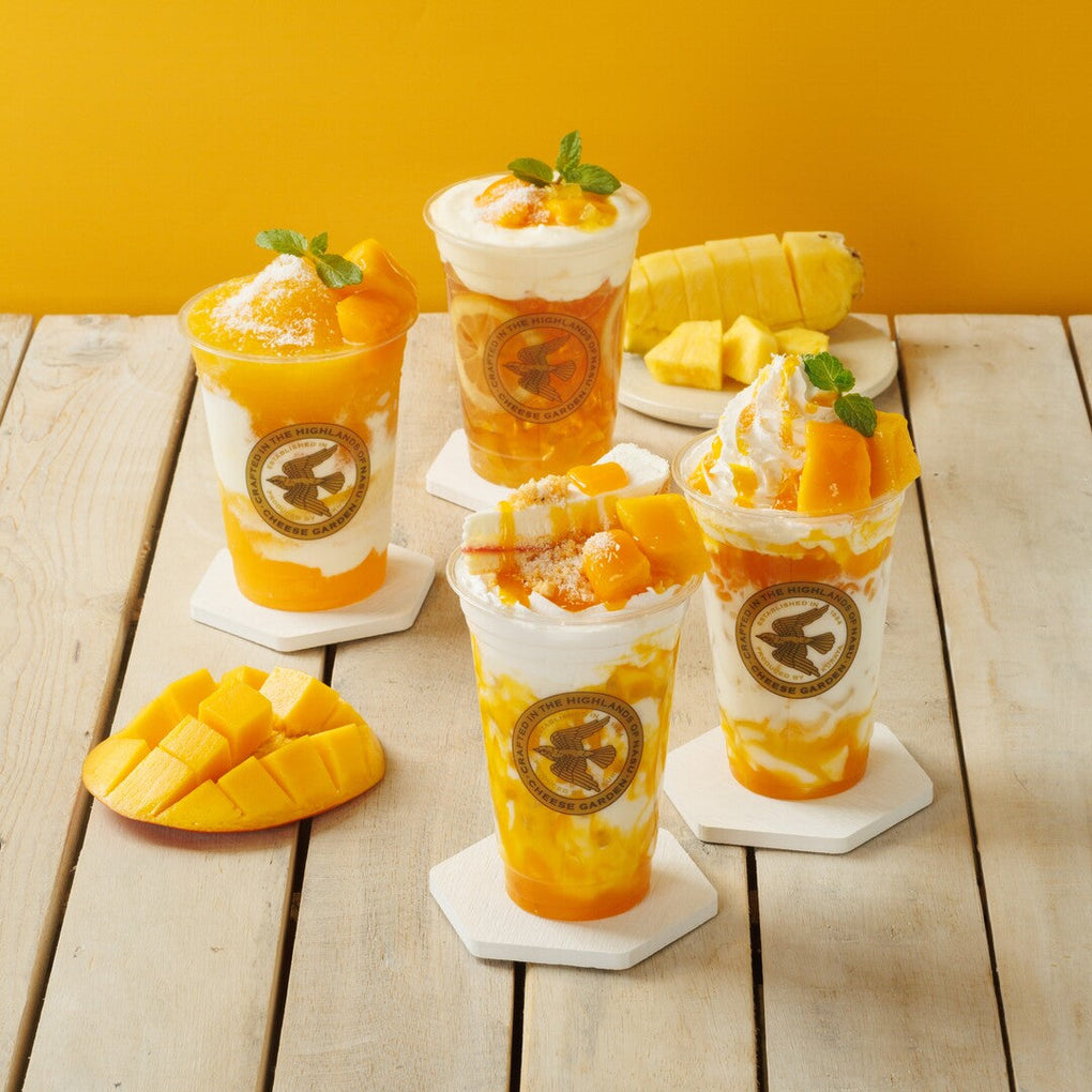 【チーズガーデン】夏を先取る、目にも鮮やかなビタミンカラーの季節限定ドリンク『Tropical Mango』発売決定！