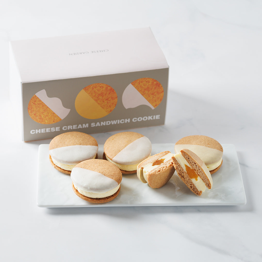 【チーズの日特別価格】チーズクリームクッキーサンド 5個入（プレーン＆パッションパイン）